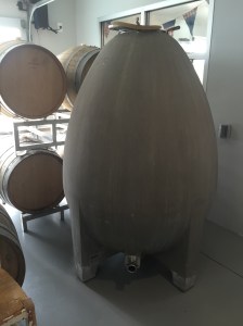 Stinson Vineyards Concrete Egg Fermentation